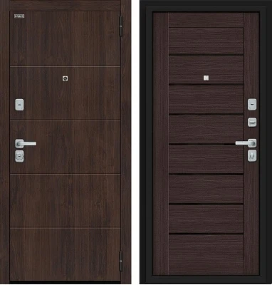 Дверь Браво Прайм/BChrome Almon/Wenge Melinga
