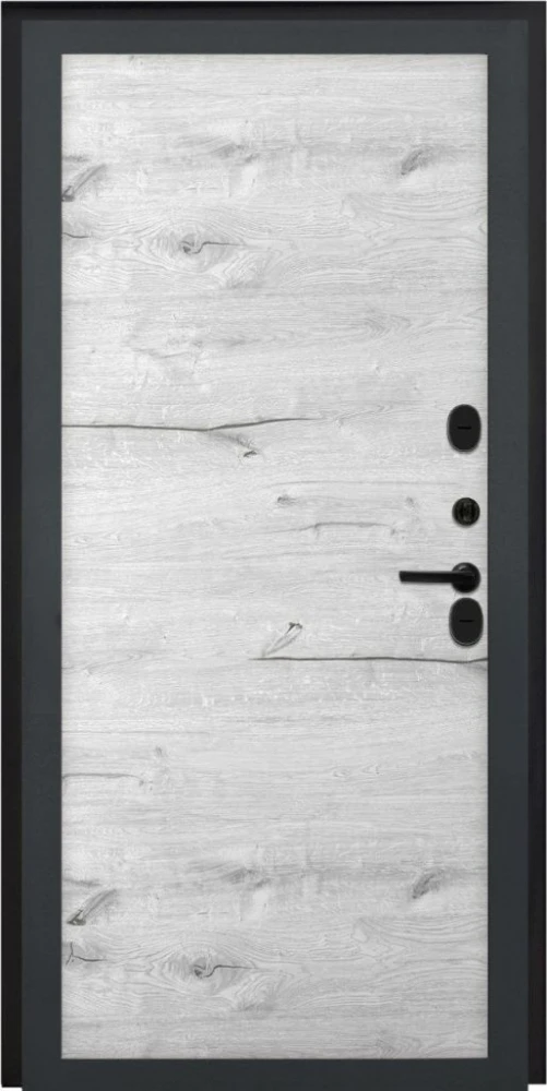 Входная дверь ДвериПРО Квадро Без фрезеровки Дуб арктик горизонт DPRO204748 внутренняя сторона